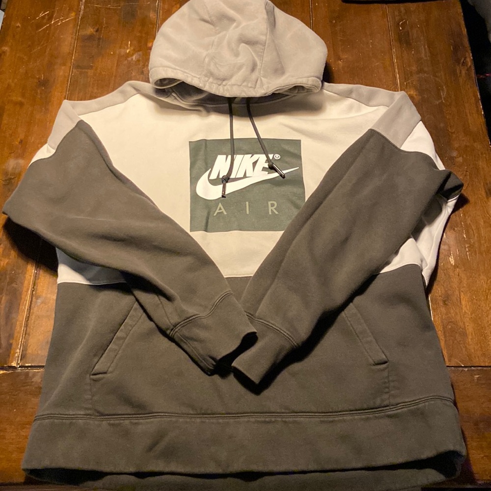 Green multi color Nike air sweatshirt